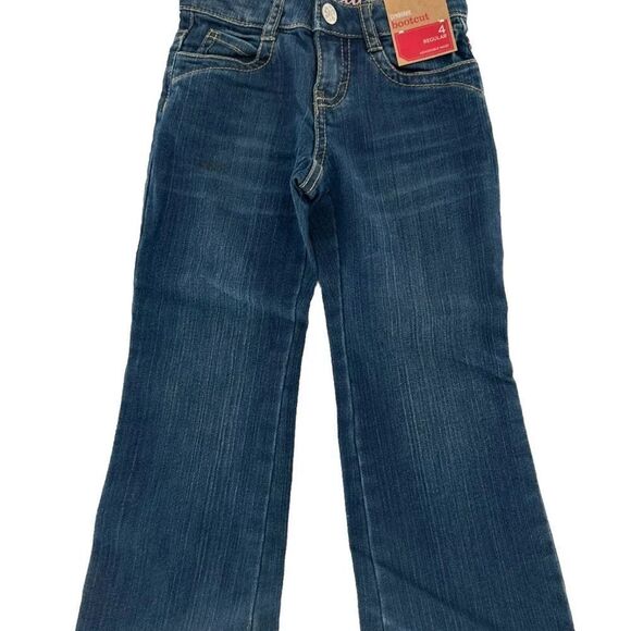Girls Denim Jeans W/adjustable Waist-NWT-Sz 4 - Picture 1 of 6